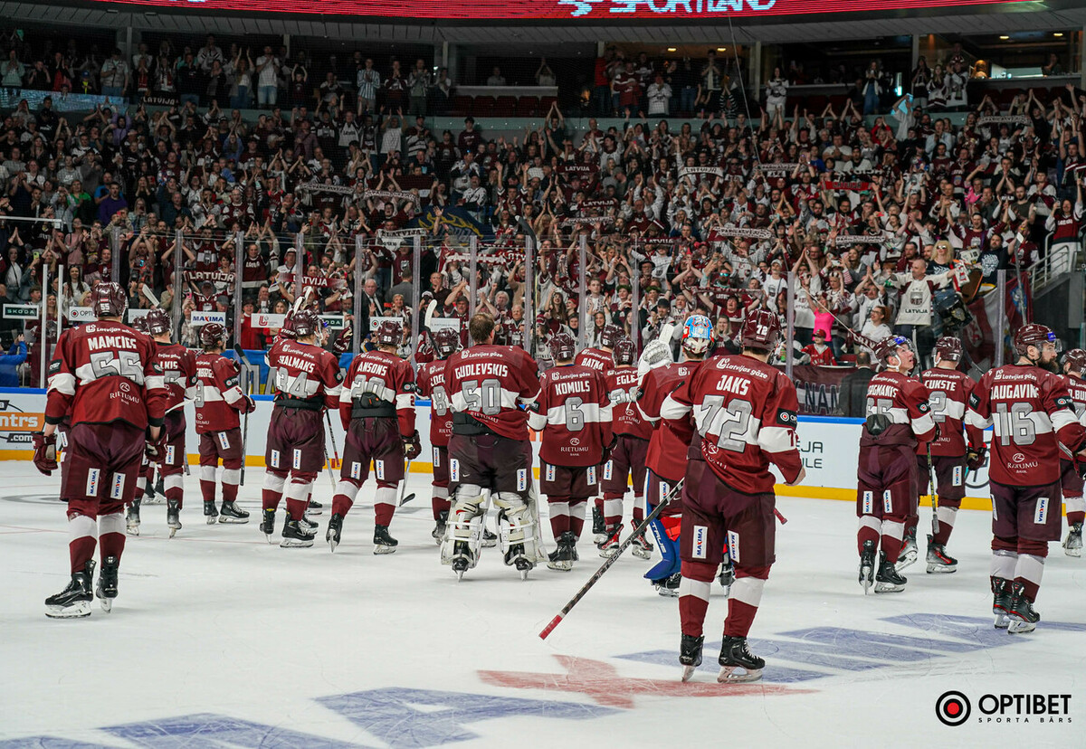 Latvijas hokeja izlase pēdējā pārbaudes spēlē sagrauj Norvēģiju