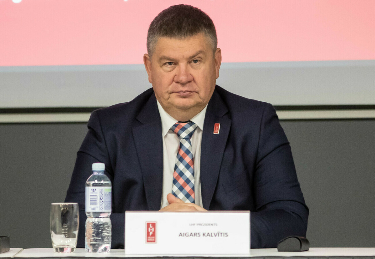 Aigars Kalvītis pārliecinoši ievēlēts par Latvijas Hokeja federācijas prezidentu