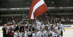 Foto 2008 IIHF PČ U20 D1 Arēnā Rīga