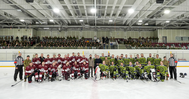 Hokejs vieno: LHF un Kanādas NATO komanda tiekas draudzības mačā Rīgā