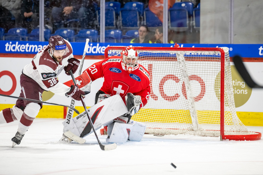 Latvija "nomētā" Šveici, tomēr piekāpjas arī otrajā spēlē