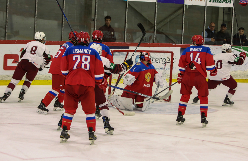 Latvijas U-18 izlase aizvada lielisku maču, “bullīšos” piekāpjoties spēcīgajai Krievijas valstsvienībai