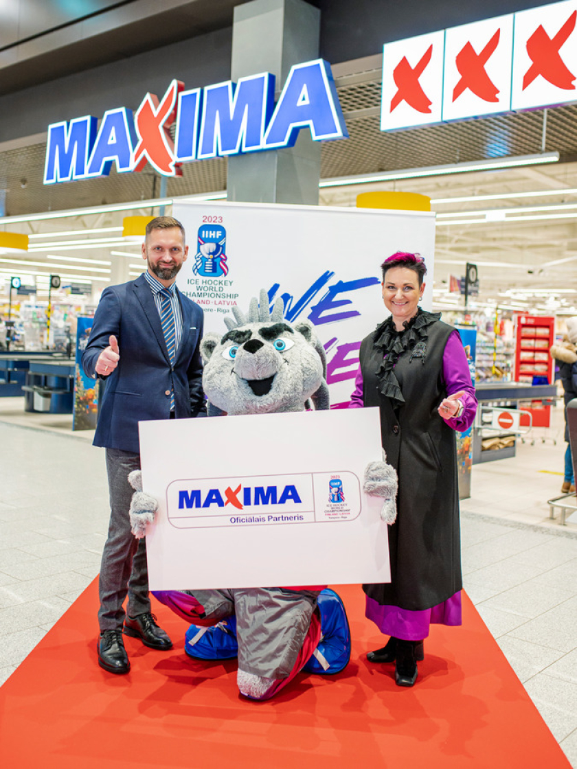 “Maxima Latvija” kļūst par IIHF Pasaules Čempionāta Hokejā 2023 pirmo Oficiālo Partneri Latvijā