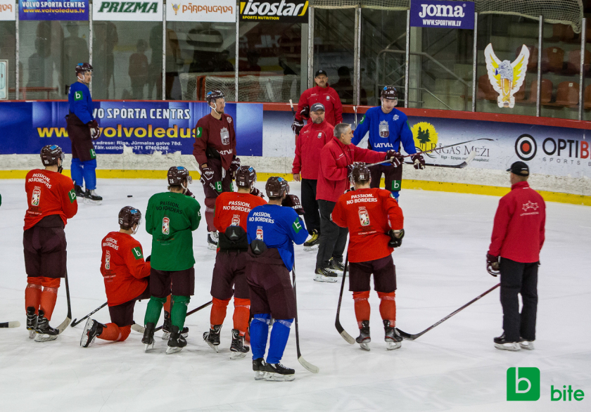 Nosaukts Latvijas nacionālās hokeja izlases sastāvs pēdējām pārbaudes spēlēm ar Šveici