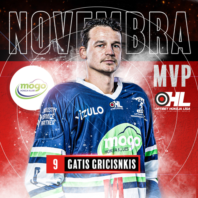 OHL mēneša MVP - Gatis Gricinskis