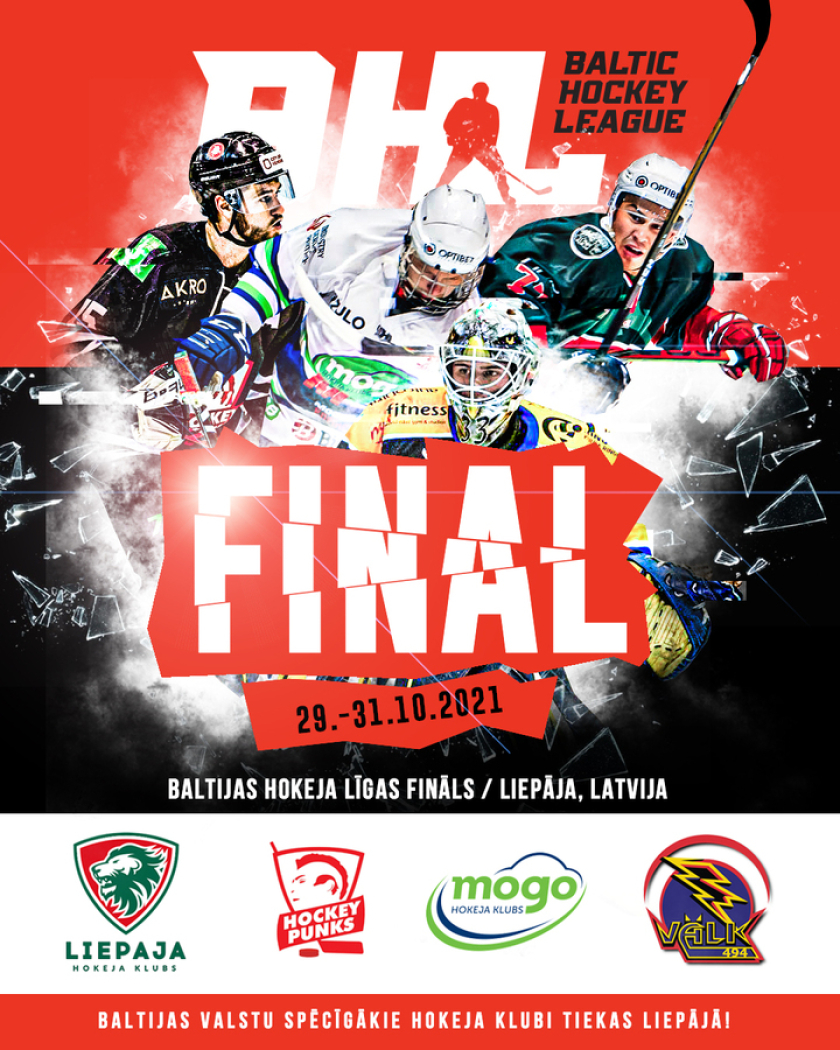 Oktobra beigās Liepājā startēs Baltijas Hokeja Līgas fināls