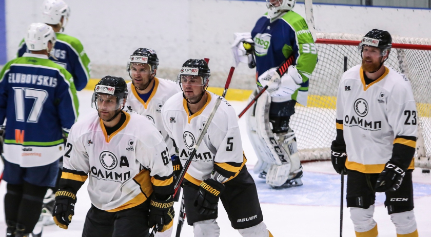 "Olimp" pirmā uzvara, Kaļeiņikovam "hattrick" uzvarā pret "Prizma"