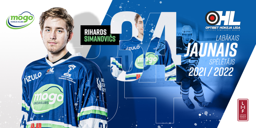 Simanovičs atzīts par Latvijas čempionāta labāko jauno spēlētāju, Gricinskis – rezultatīvākais